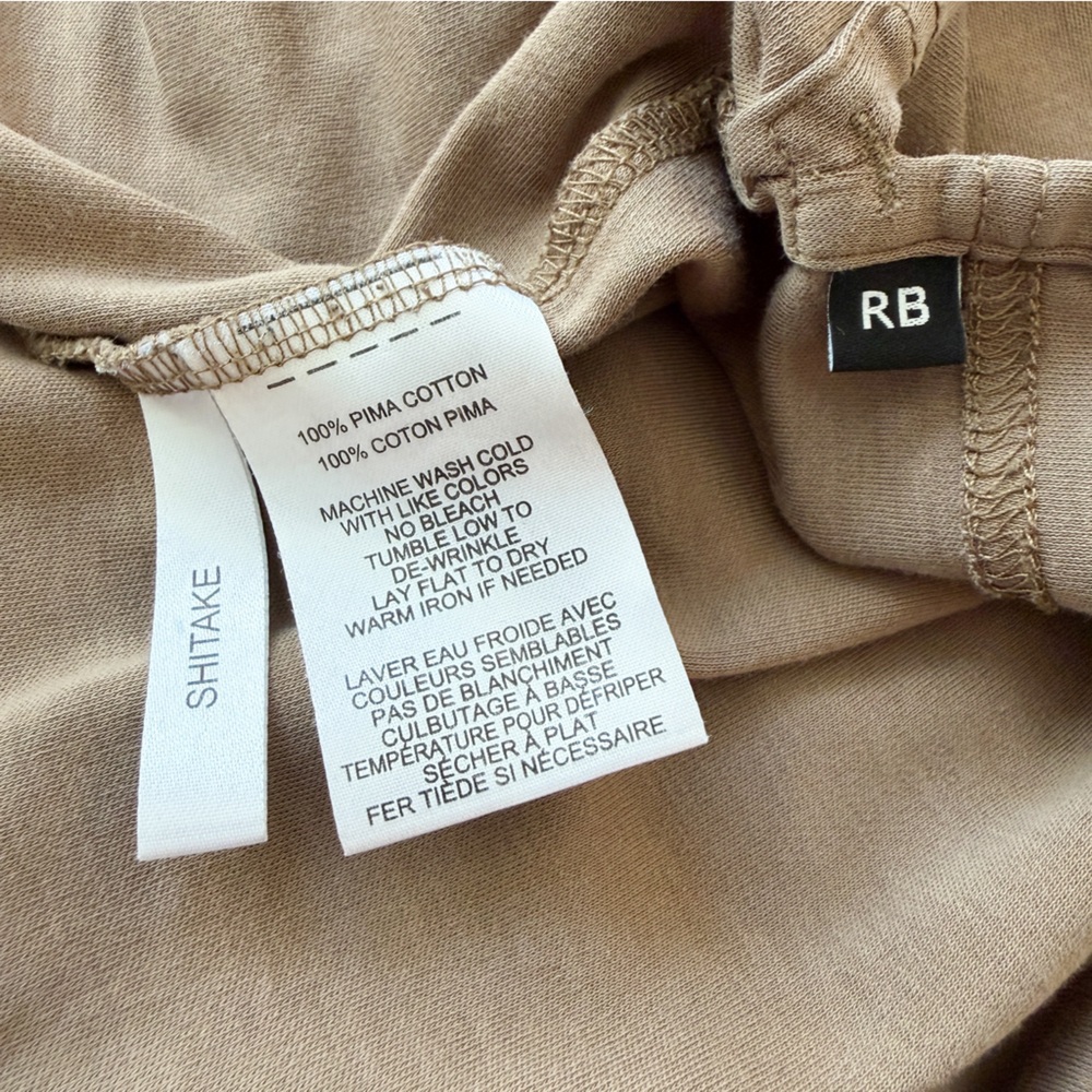 ROBERT BARAKETT • Georgia Long Sleeve T-shirt In Shitake - Picture 11 of 13
